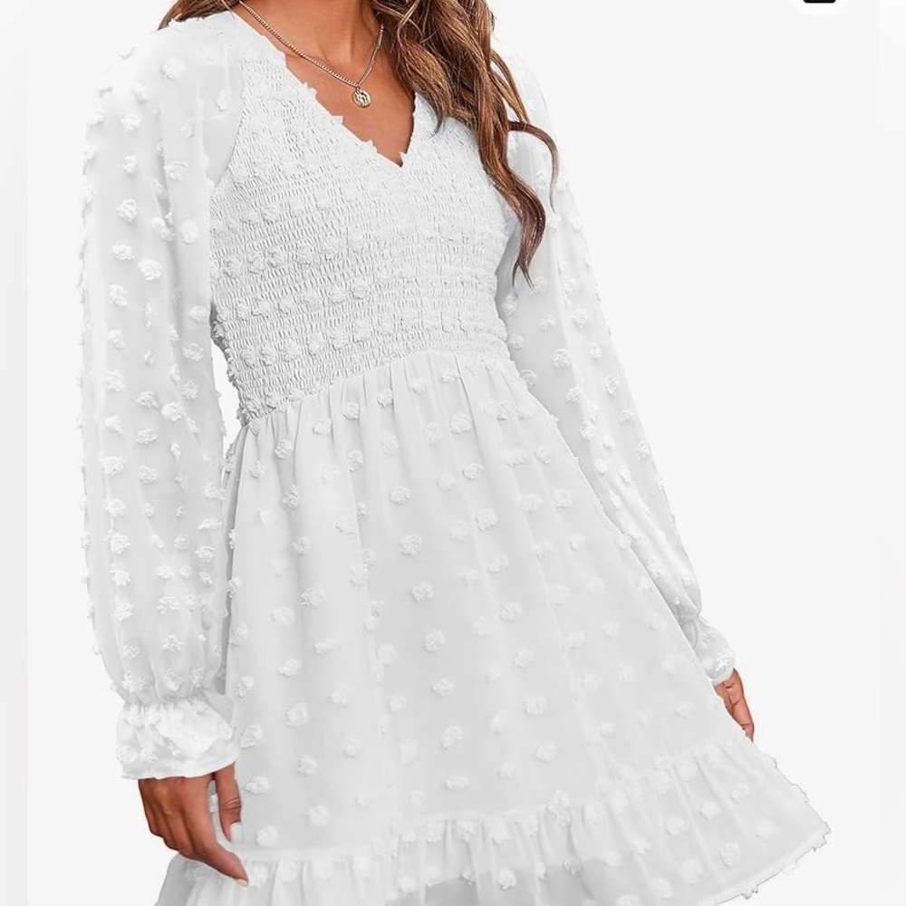 Long Sleeve Short Flowy Dress
